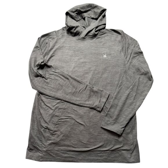 Spyder Active Men's Hoodie Gray Large Athleisure Workout - Picture 1 of 4
